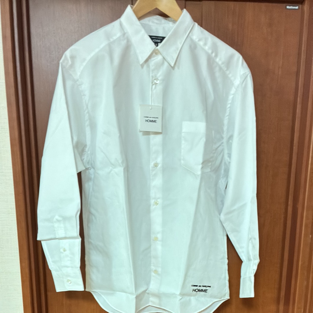 COMME des GARCONS HOMME Cotton Broad Shirts "White"