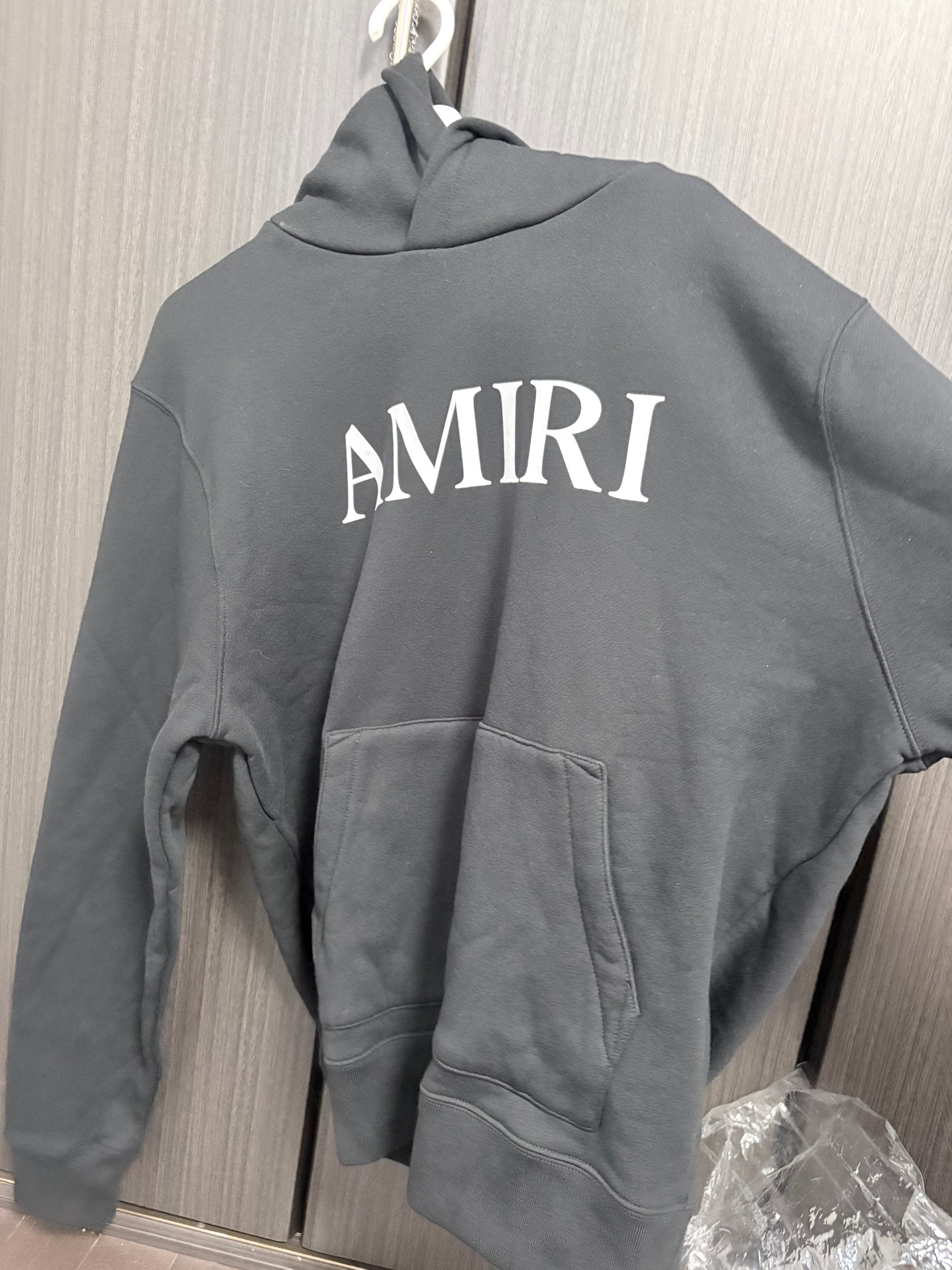 AMIRI Cotton Hoodie With Front Logo "Black"
