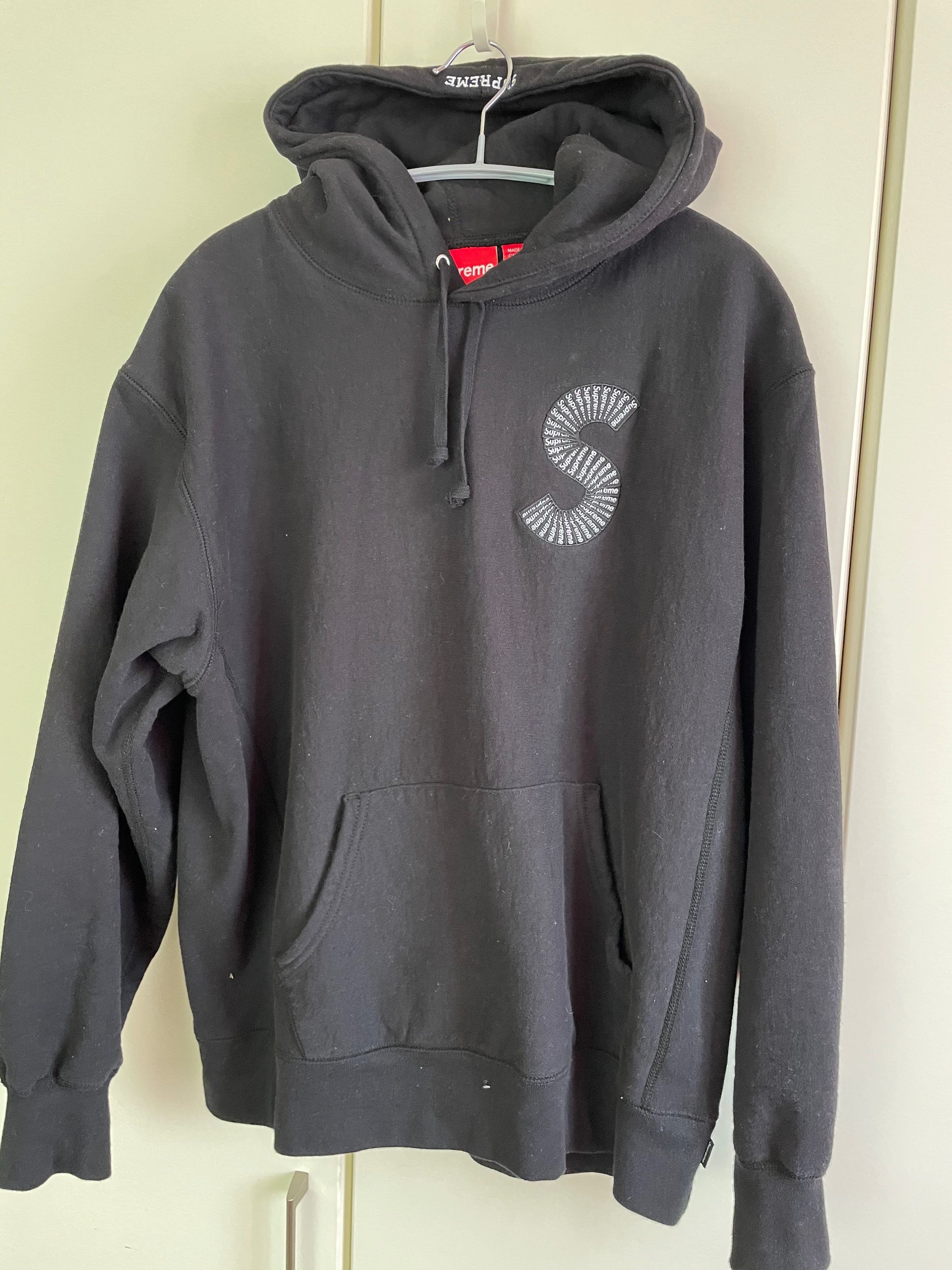 Supreme S Logo Hooded Sweatshirt "Black" (20FW)