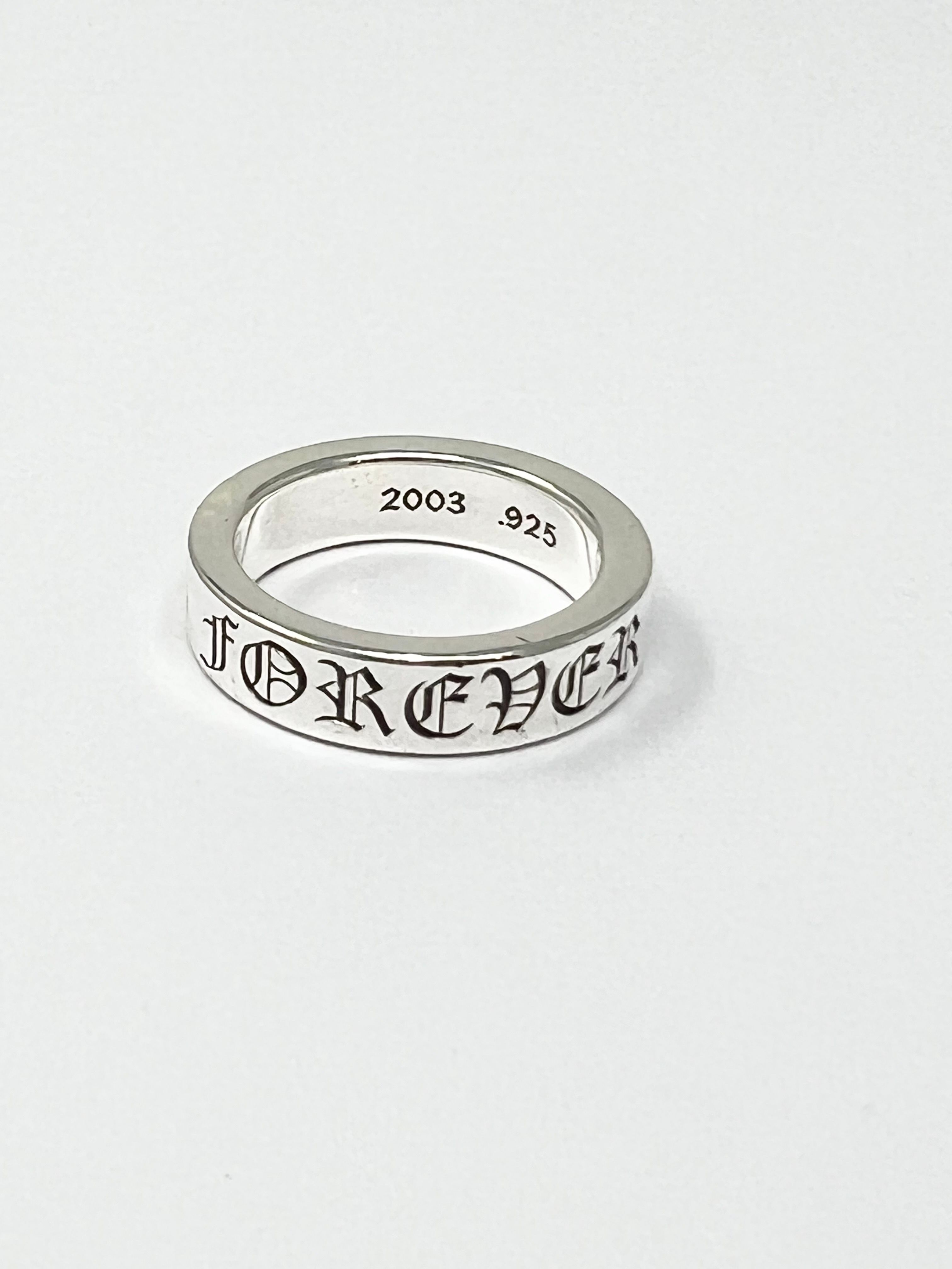 Chrome Hearts Spacer Ring 6mm CH Forever (US7.5-US13) "Silver"