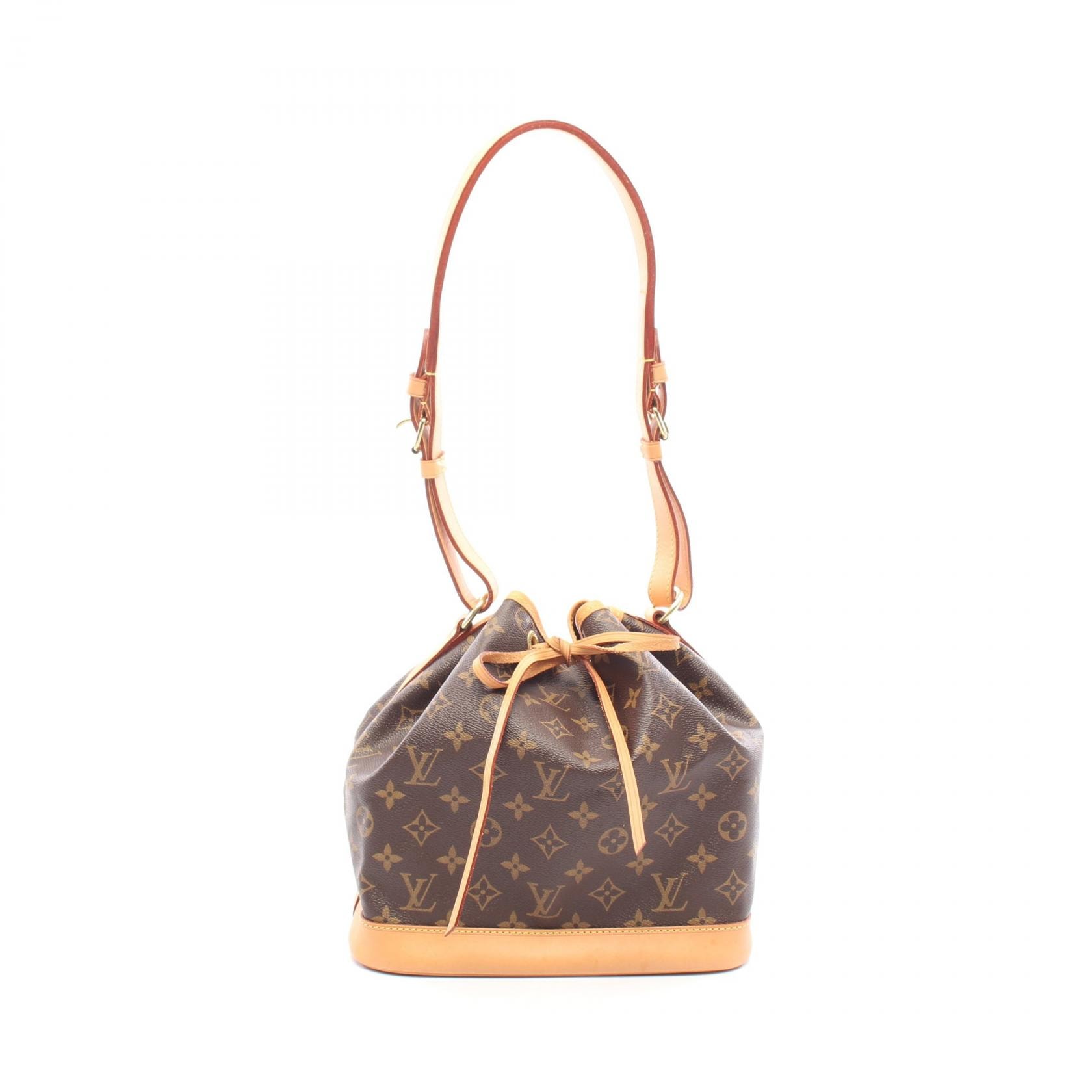 ルイ・ヴィトン LOUIS VUITTON ノエ ショルダーバッグ バッグ PVCコーティングキャンバス レザー モノグラム レディース ブラウン系 M42224 【中古】