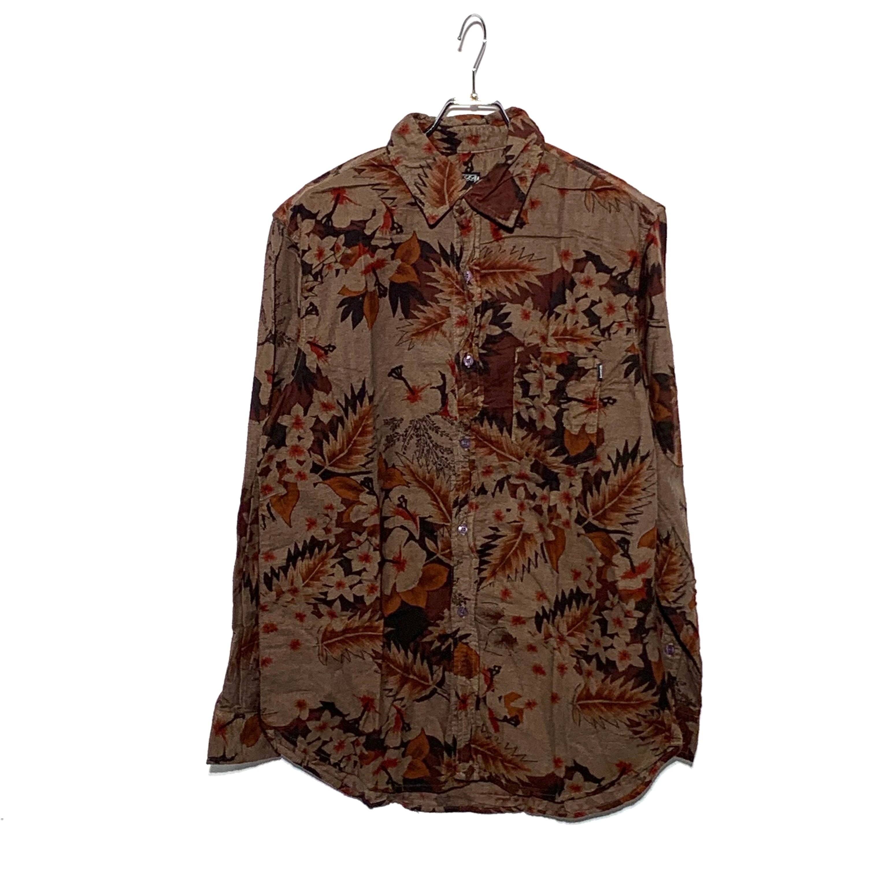 STUSSY Night Flower Shirt brown