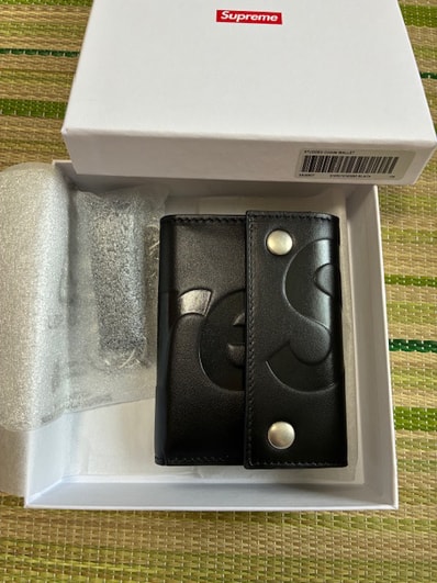 Supreme Leather Chain Wallet (26SS) "Black"