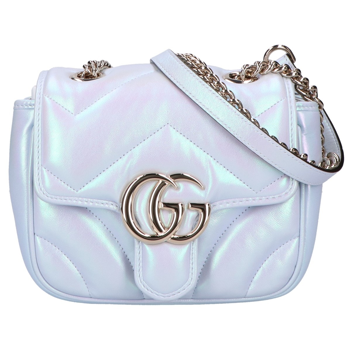 グッチ 新品同様 739682 GGマーモント キルティング ミニ