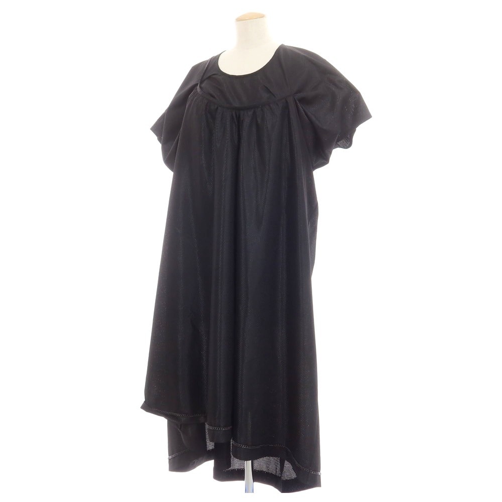 【中古】ジュンヤワタナベ JUNYA WATANABE 2024年春夏 ポリエステル メッシュ ワンピース ブラック【サイズS】【レディース】