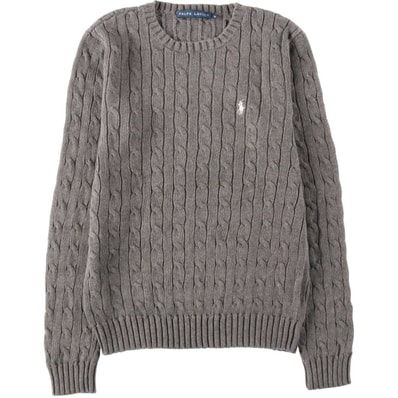 古着 ラルフローレン Ralph Lauren ケーブル編み コットンニットセーター レディースM相当/eaa652761
