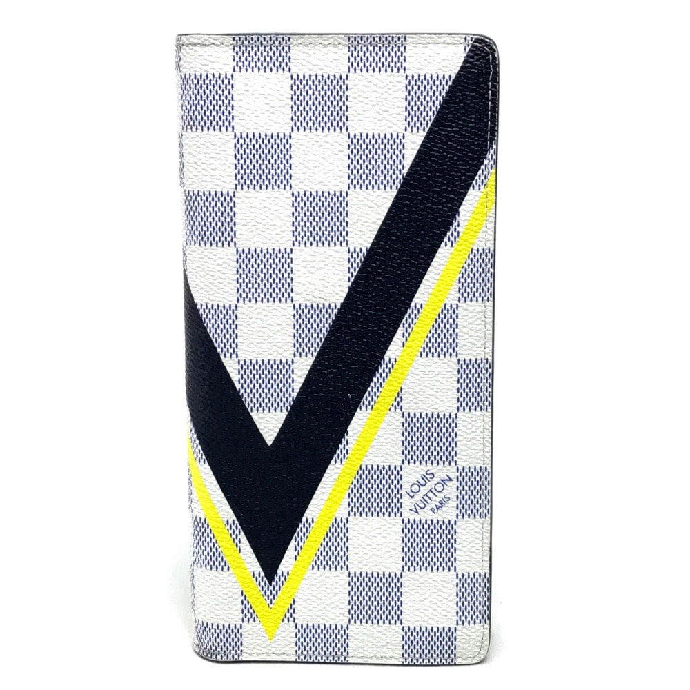 ルイヴィトン LOUIS VUITTON ポルトフォイユブラザ N64007 ダミエ コーストライン アメリカンズカップ 長財布 ダミエアズールキャンバス アズール アズール