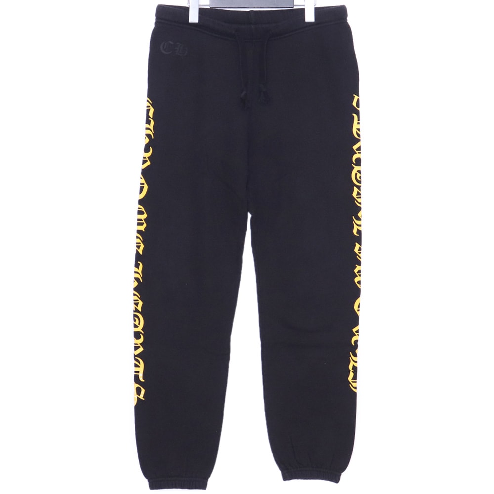 Chrome Hearts Side Logo Sweatpants "Black/Yellow"