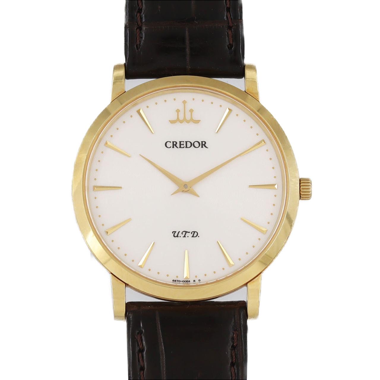 【ノーメンテナンス還元価格】セイコー クレドールシグノU.T.D YG 6870-00B0/GBAQ976 YG 手巻