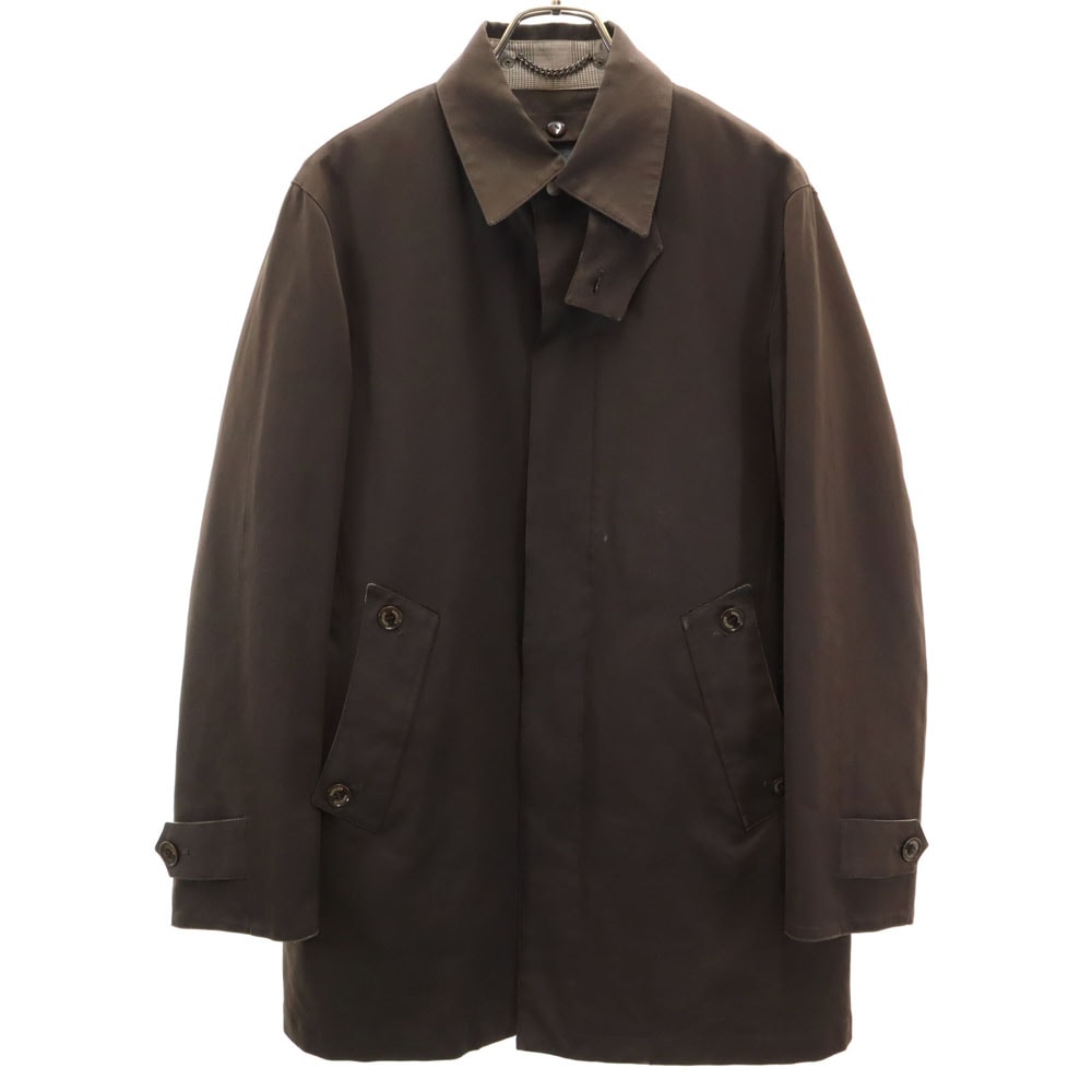 BARACUTA バラクータ 日本製 長袖 ステンカラーコート M ブラウン系 中綿ライナー付き