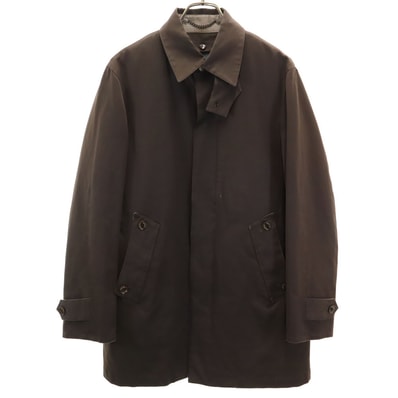 BARACUTA バラクータ 日本製 長袖 ステンカラーコート M ブラウン系 中綿ライナー付き