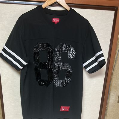 Supreme Faux Croc Football Jersey "Black"