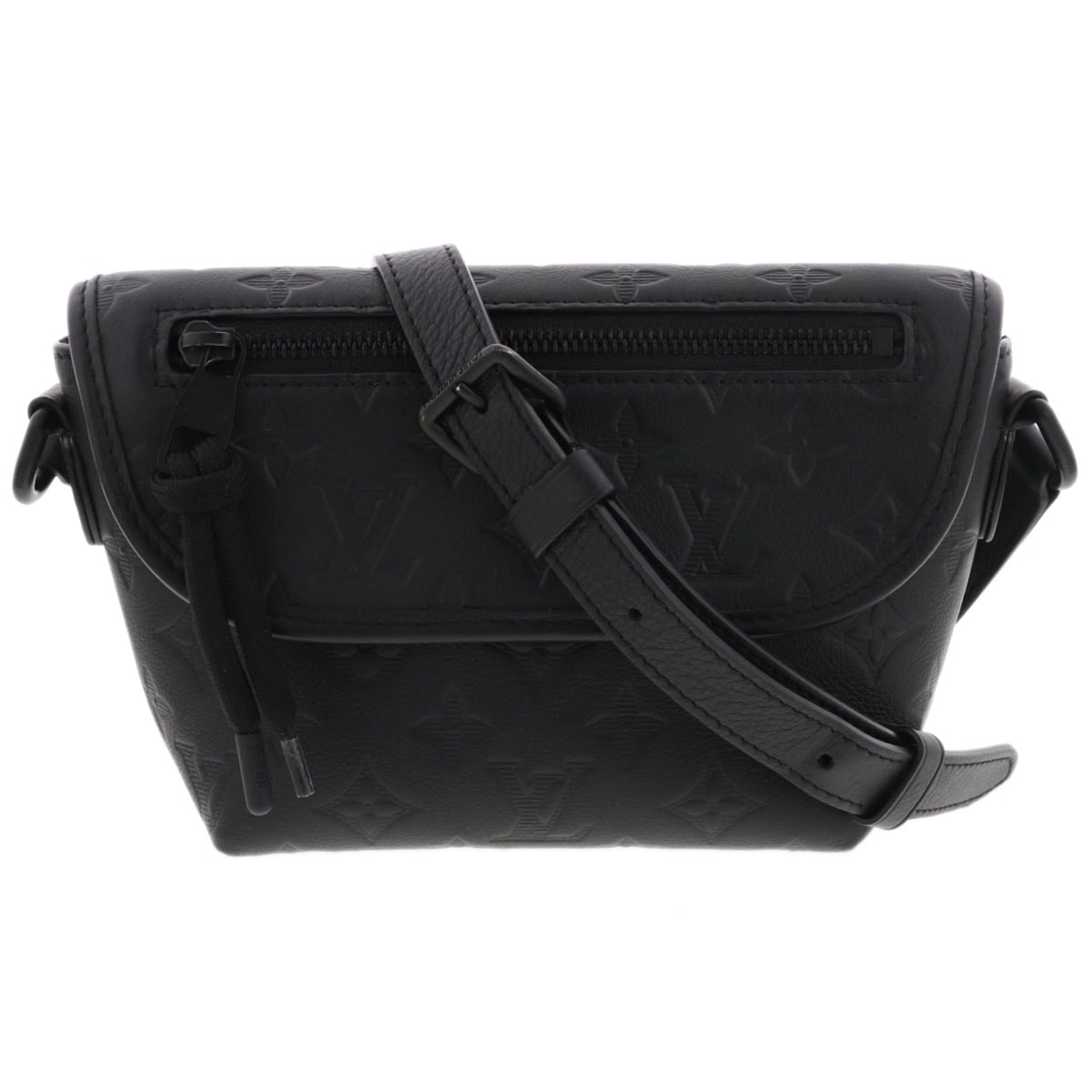 【値下げ】LOUIS VUITTON ルイ・ヴィトン パルス ウェアラブル ウォレット ショルダーバッグ M12636 モノグラムシャドウ ブラック  メンズ【中古】