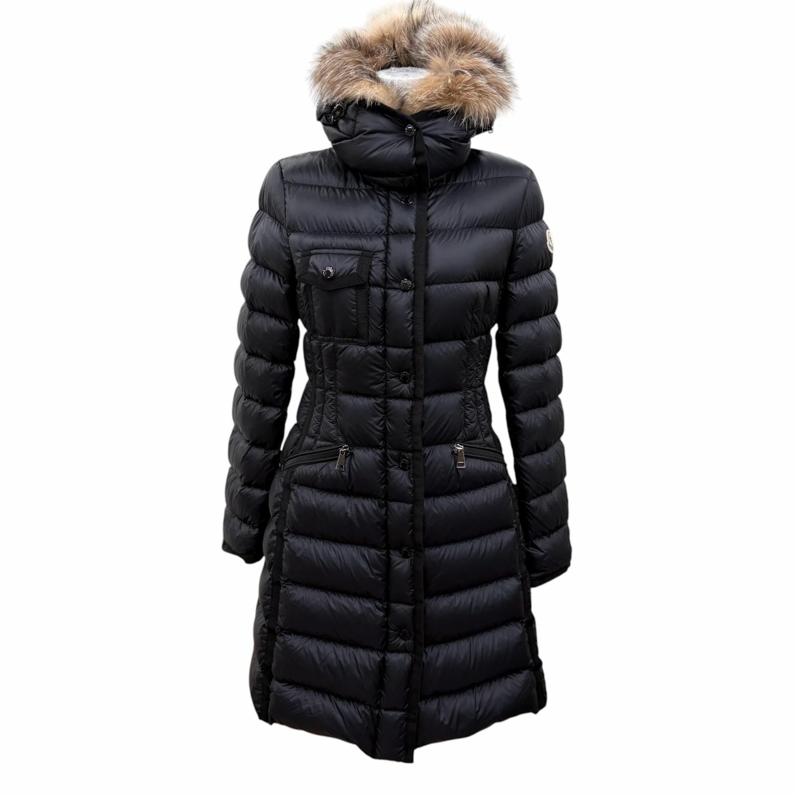 【美品】MONCLER HERMIFUR ブラック　サイズ00 B (目立った傷や汚れなし)】美品 モンクレール ダウンコート HERMIFUR