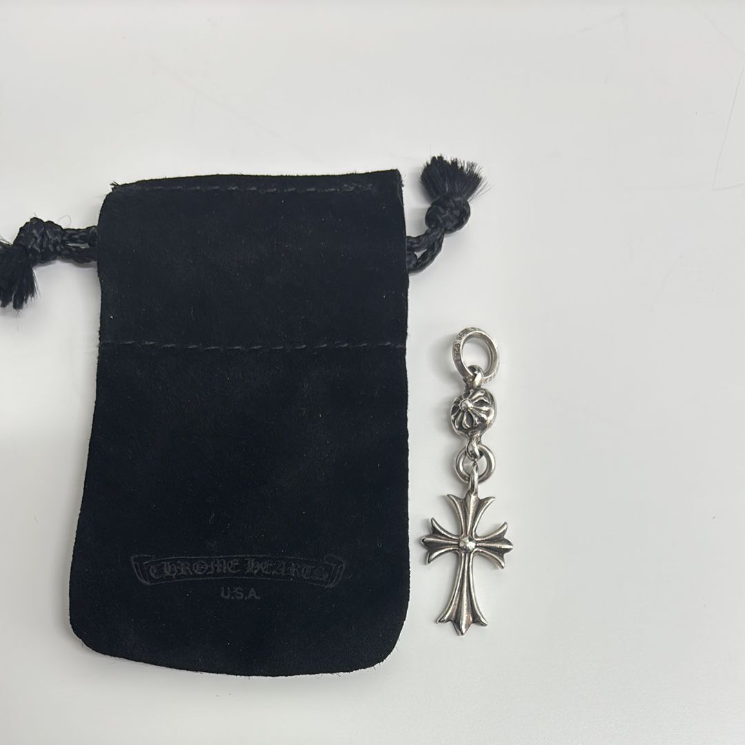 Chrome Hearts 1 Ball Tiny CH Cross Charm "Silver"