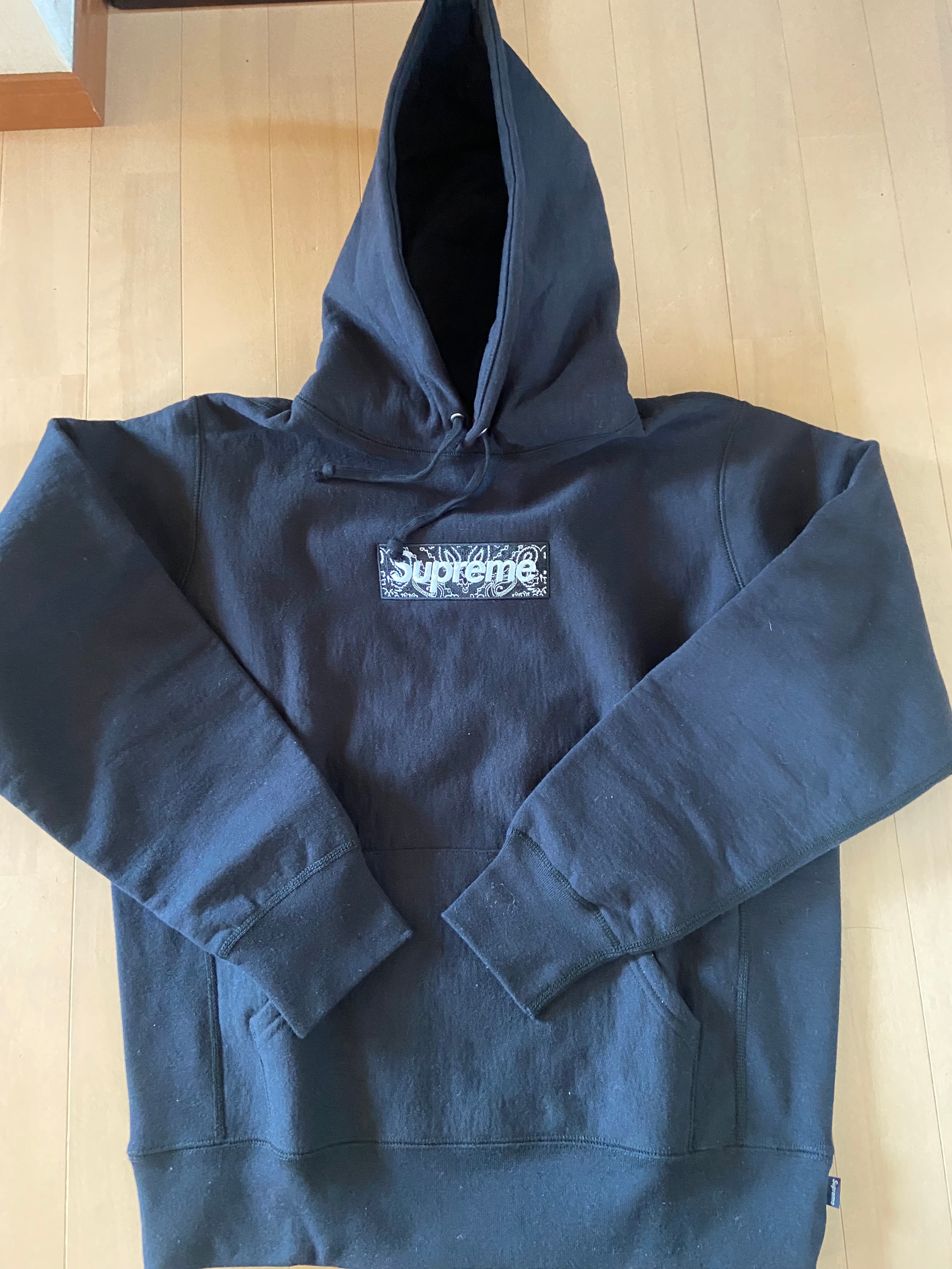 Supreme Bandana Box Logo Hooded Sweatshirt "Black"