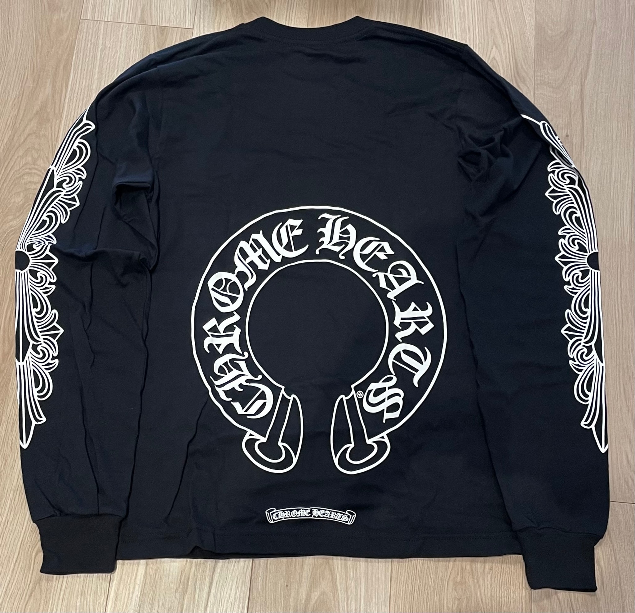 Chrome Hearts Horseshoe Floral Cross L/S T-Shirt "Black"