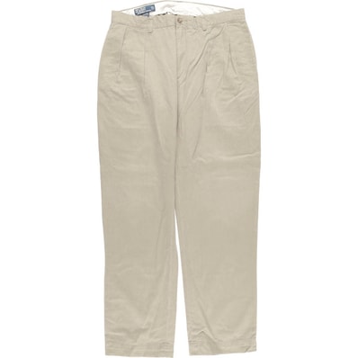 古着 ラルフローレン Ralph Lauren POLO by Ralph Lauren ETHAN PANT ツータック チノパンツ メンズw35相当/eaa480239