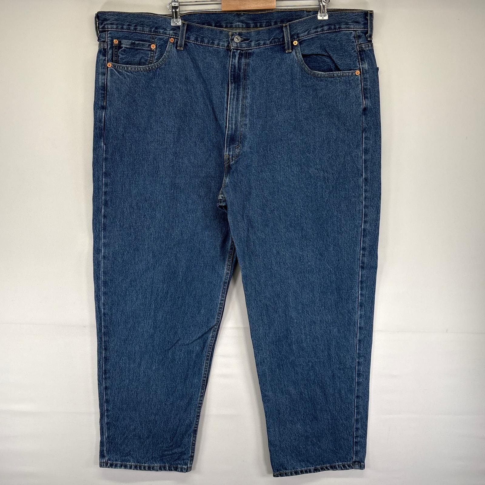 古着 リーバイス Levi's デニム パンツ 550 テーパード 5ポケット 大きいサイズ ジーンズ ジーパン W48 L30  ブルー系 メンズ