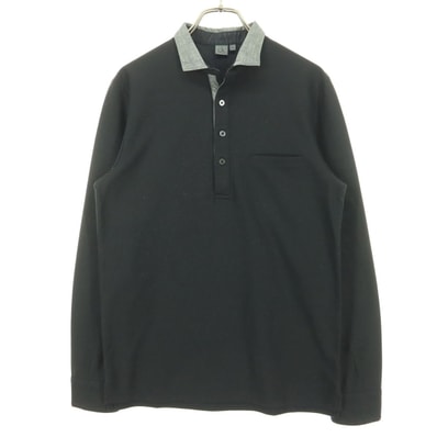 Calvin klein カルバンクライン 長袖 ポロシャツ M ブラック