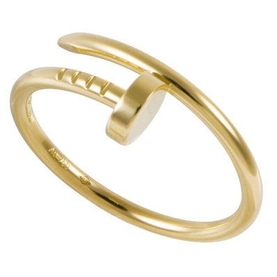 CARTIER カルティエ ジュスト アン クル リング スモールモデル B4225955 指輪 17号 K18YG ゴールド【中古】