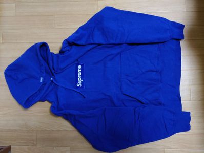 Supreme Box Logo Hooded Sweatshirt "Washed Navy" (21FW)