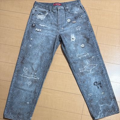Supreme HJR Trompe Loeil Loose Fit Jean "Blue"