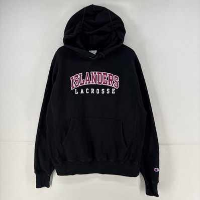 古着 チャンピオン Champion パーカー スウェット リバースウィーブ プルオーバー プリント M ブラック メンズ