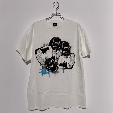 STUSSY LEAVE ME ALONE TEE White