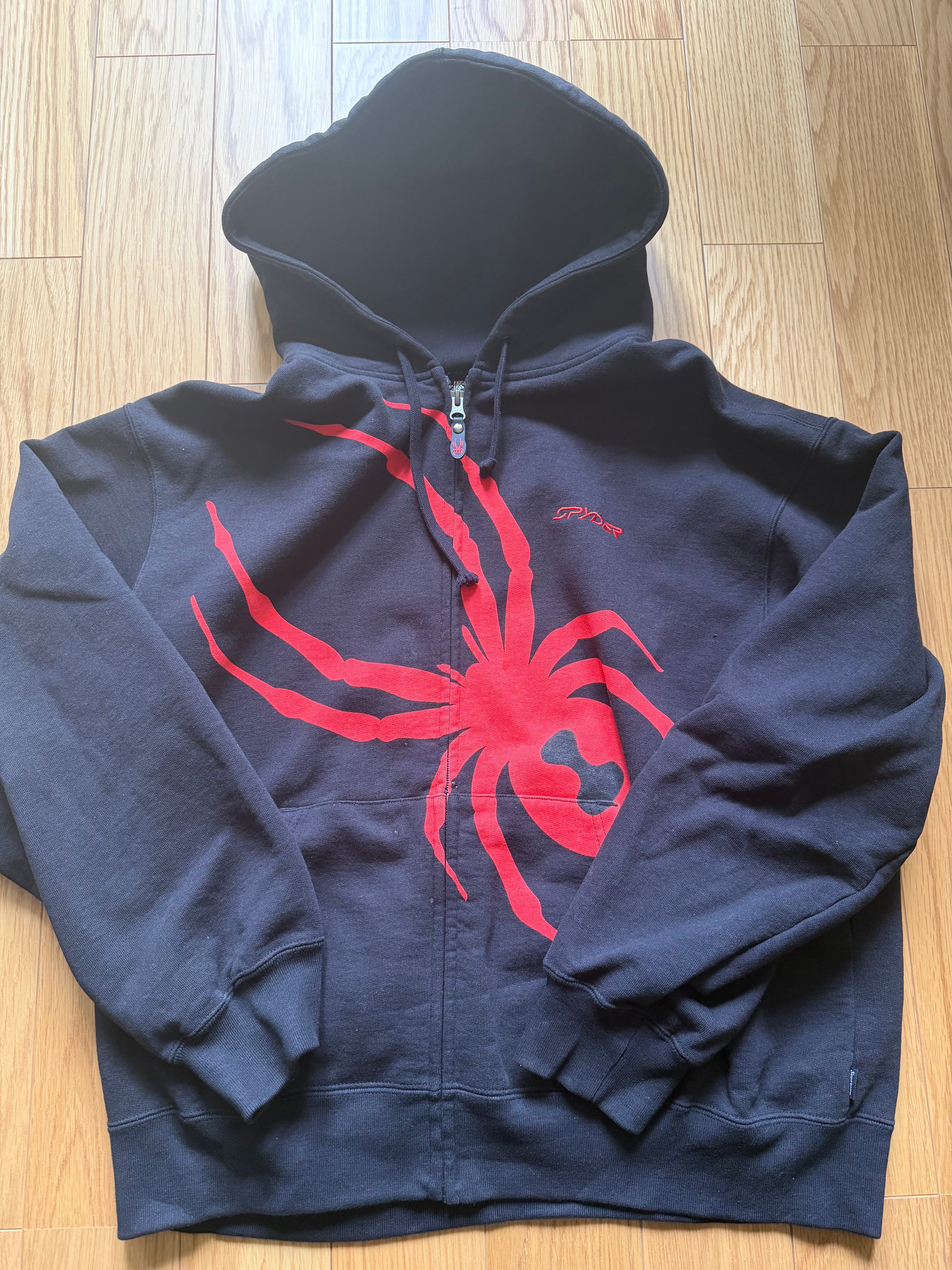 Supreme x Spyder Zip Up Hooded Sweatshirt "Black"