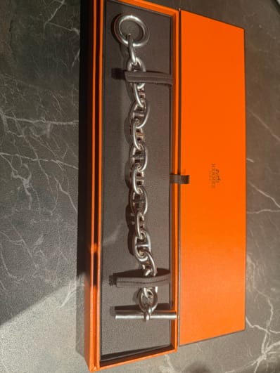 Hermes Chaine D'ancre TGM Bracelet "Silver"