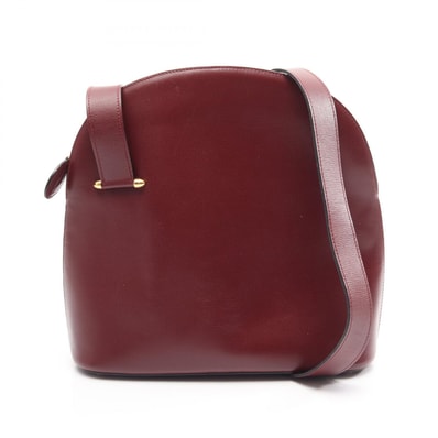 カルティエ CARTIER マストライン ショルダーバッグ バッグ レザー レディース ボルドー系 【中古】