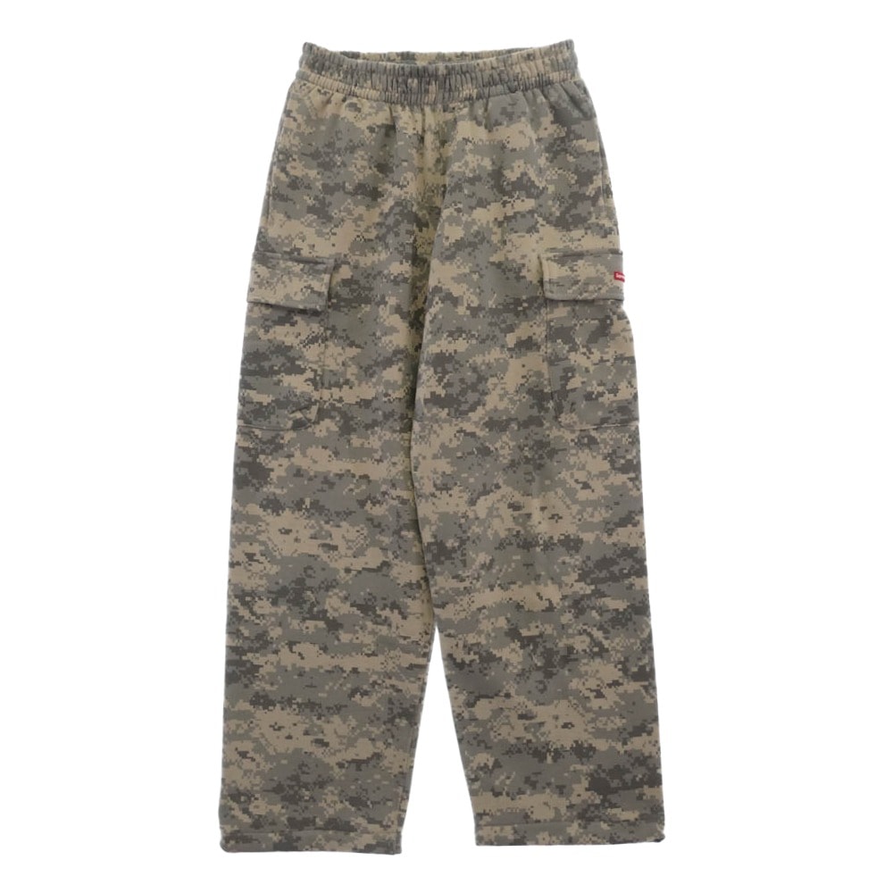 Supreme シュプリーム パンツ Small Box Cargo Sweatpant Digi Camo スモールボックスロゴ カモ スウェットパンツ カーキ系 S【中古】