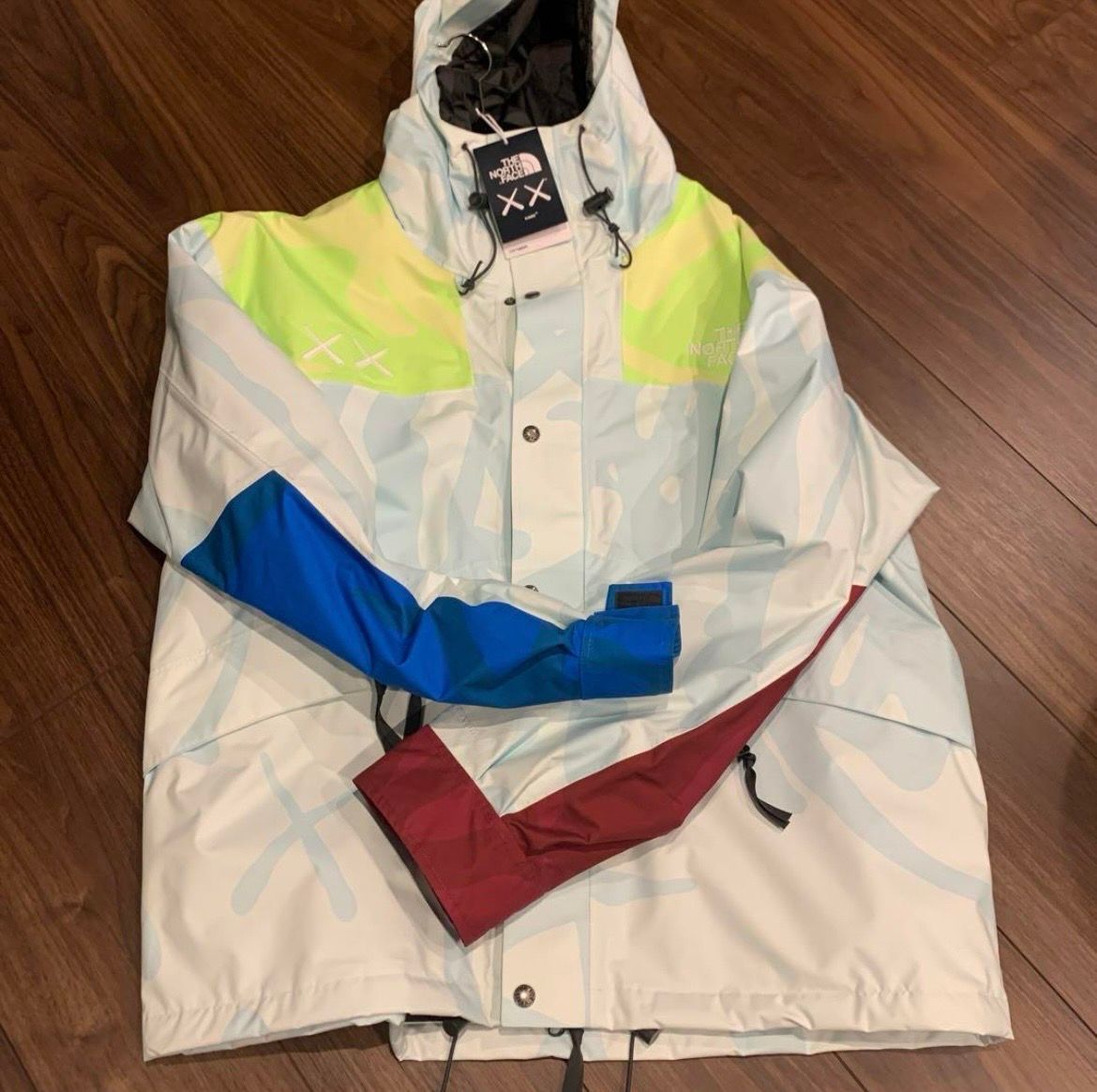 The North Face × Kaws Retro 1986 Mountain Jacket "Ice Blue"