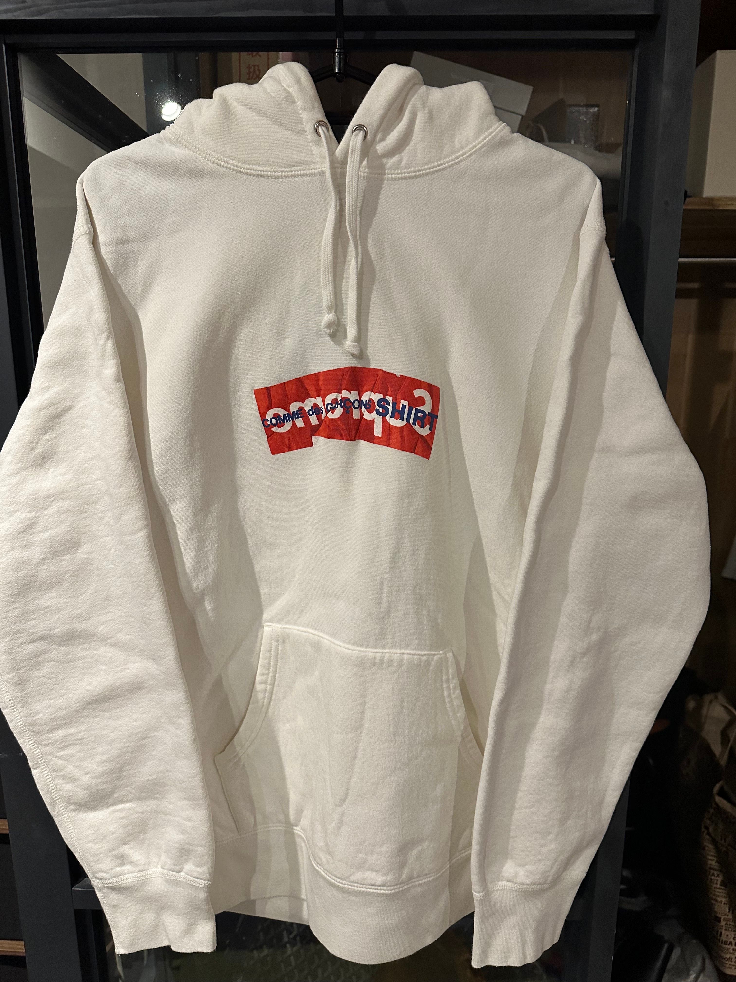 Supreme Comme Des Garcons SHIRT Box Logo Hooded Sweatshirt "White"