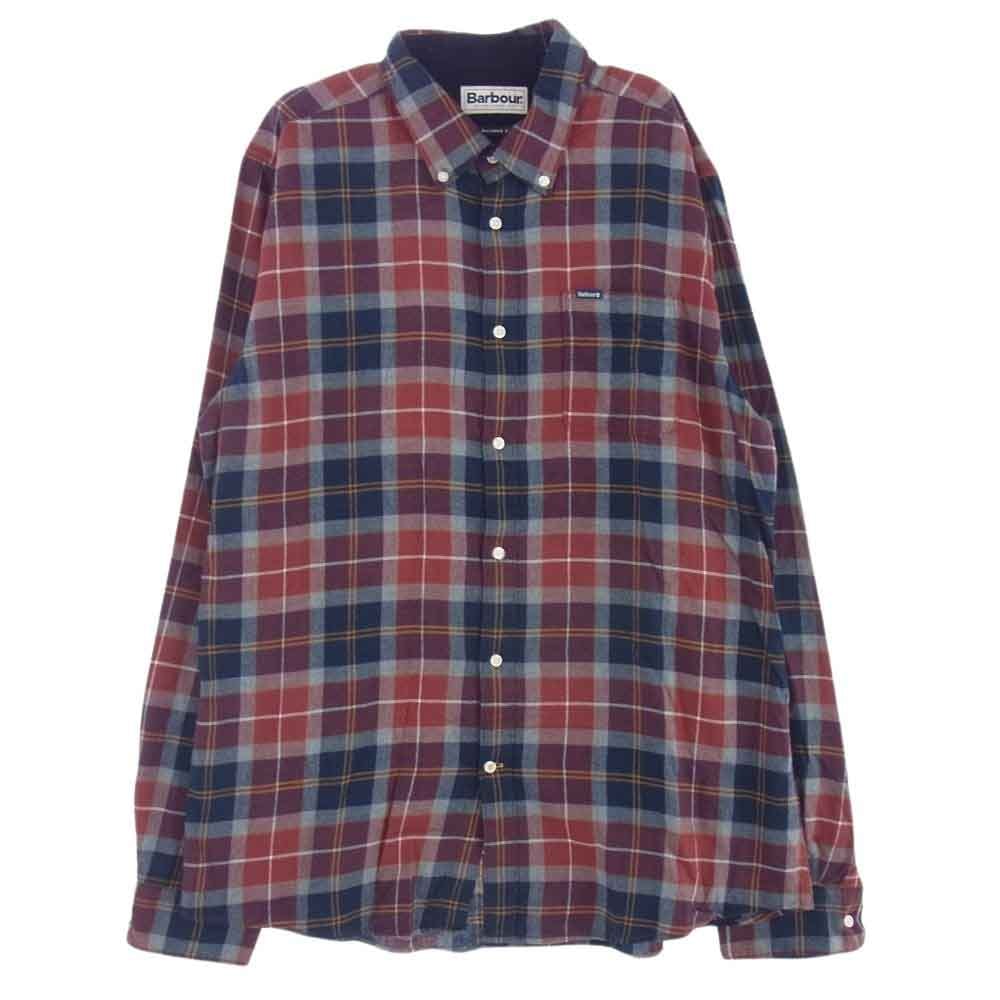 Barbour バブアー 長袖シャツ 241MSH5065 Rasay タータンチェック ボタンダウンシャツ テーラードフィット 長袖シャツ  USA M【中古】