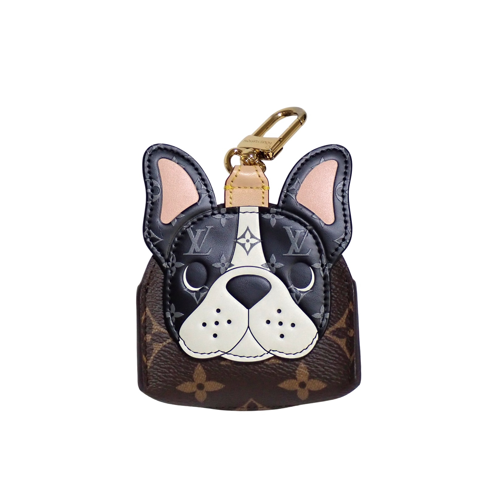 LOUIS VUITTON ルイ・ヴィトン  ドッグ バッグ ホルダー ブルドッグ  GI1435  モノグラム ユニセックス  ブラウン  レディース チャーム
LV