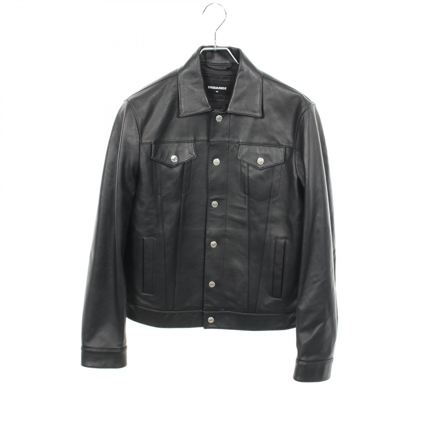 ディースクエアード DSQUARED2 ブルゾン 衣料品 アウター レザー メンズ ブラック系 【中古】