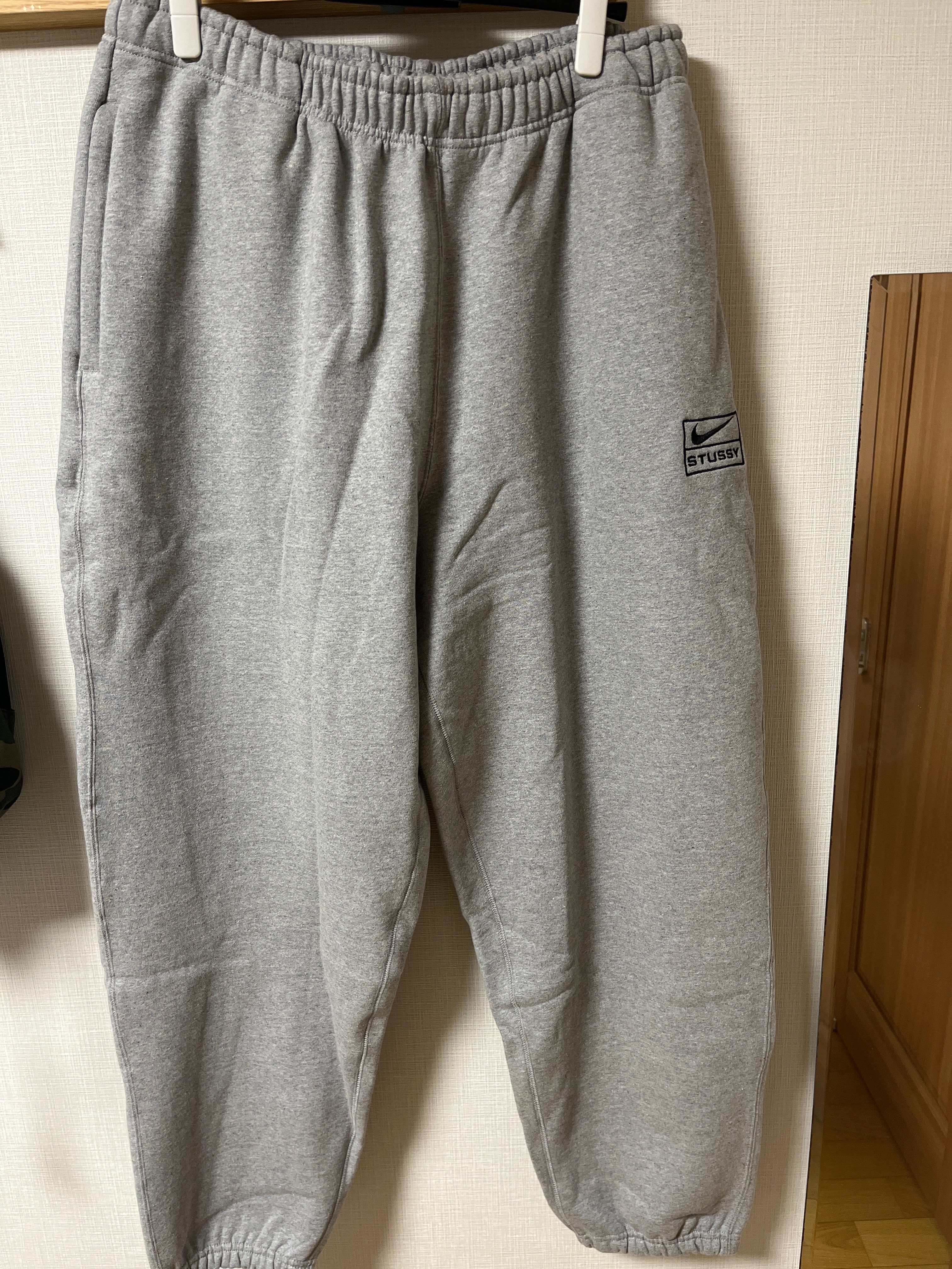Stussy × Nike NRG Washed Fleece Pant (Asia Size) "Grey" DJ9491-063