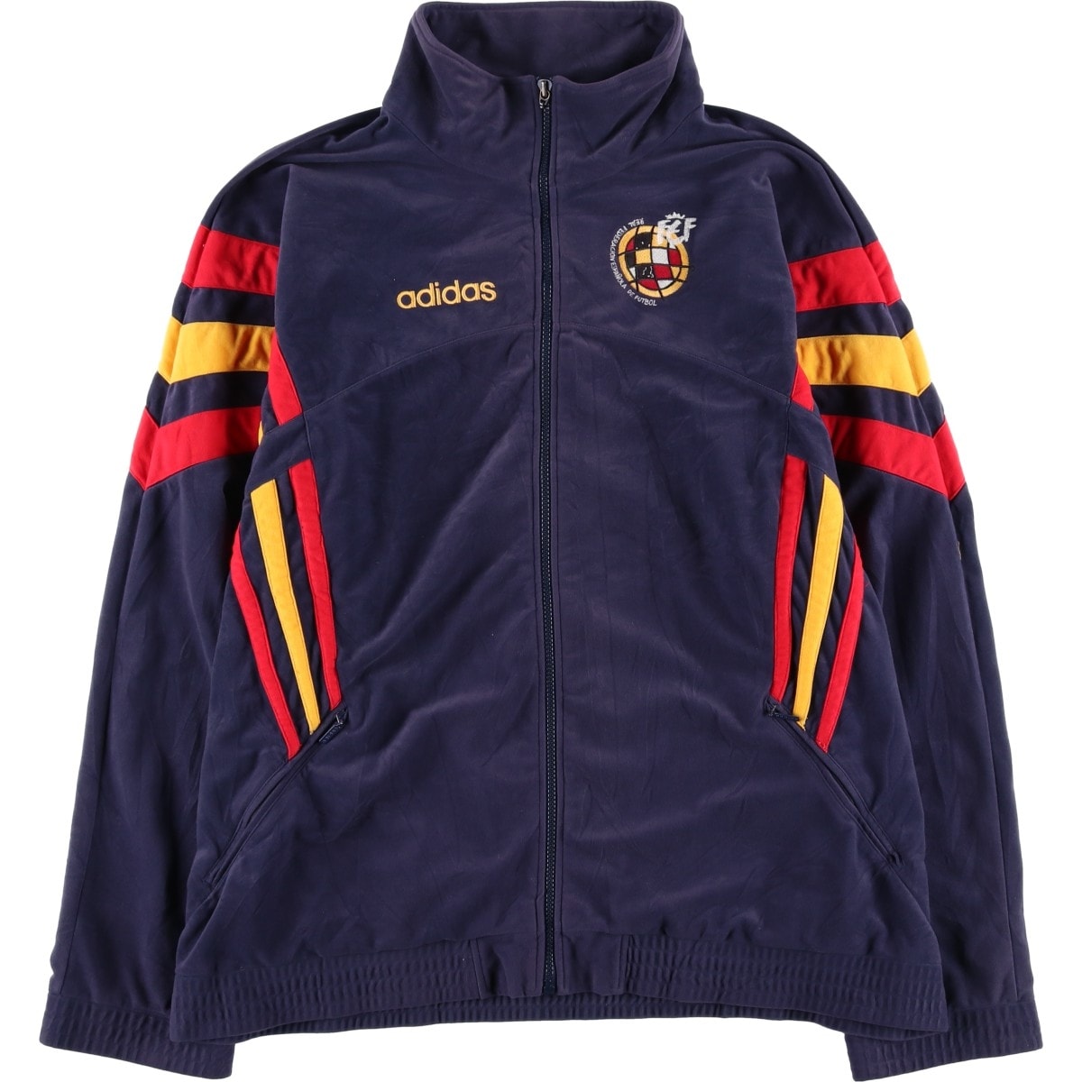 古着 80~90年代 アディダス adidas スペイン代表 ベロアジャージ トラックジャケット メンズXL相当 ヴィンテージ/eaa629463
