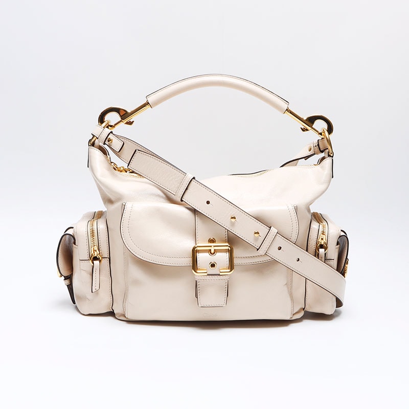 クロエ Chloe カメラ Camera シャイニングレザー 2024-2025s 2way ショルダーバッグ【中古】