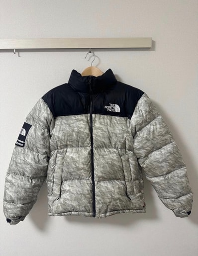 Supreme x The North Face Nuptse Jacket "White Paper Print"