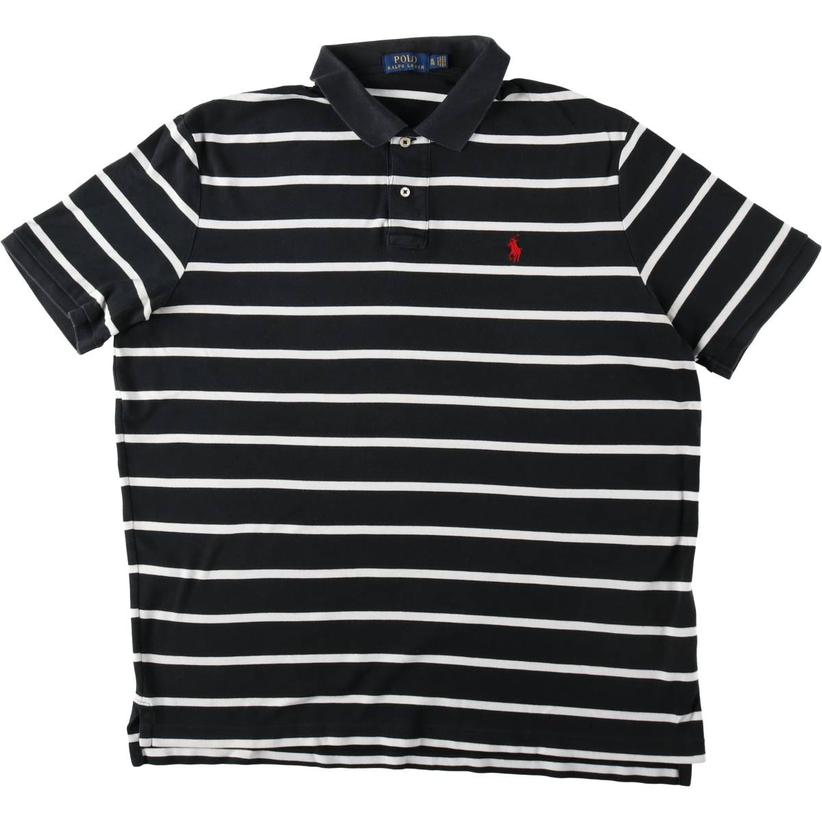 古着 ラルフローレン Ralph Lauren POLO RALPH LAUREN 半袖 ボーダー ポロシャツ メンズXL相当/eaa620733