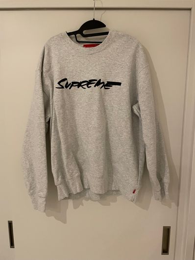 Supreme Futura Logo Crewneck "Grey"