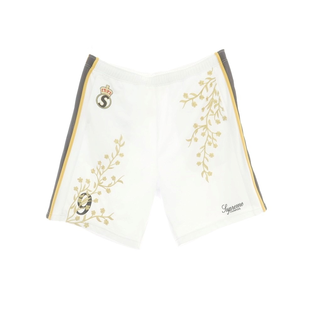 【中古】シュプリーム Supreme 2025年秋冬 Floral Soccer Short ポリエステル ショートパンツ ホワイト【サイズXL】【メンズ】
