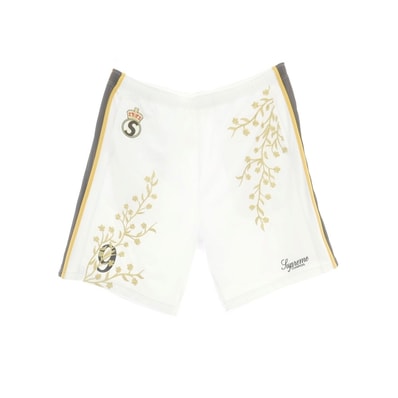 【中古】シュプリーム Supreme 2025年秋冬 Floral Soccer Short ポリエステル ショートパンツ ホワイト【サイズXL】【メンズ】