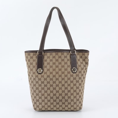 ■美品 グッチ GGキャンバス 153009 トート バッグ