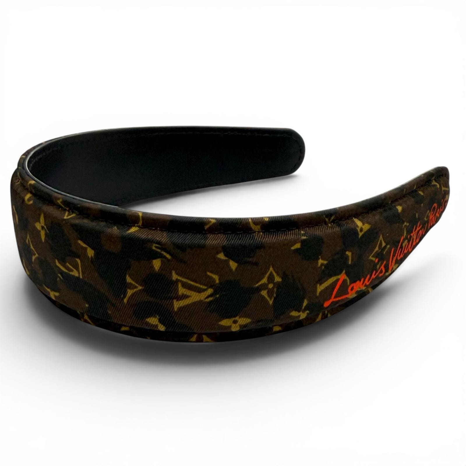 極美品 ルイヴィトン カチューシャ ヘッドバンド LV サファリ M03612