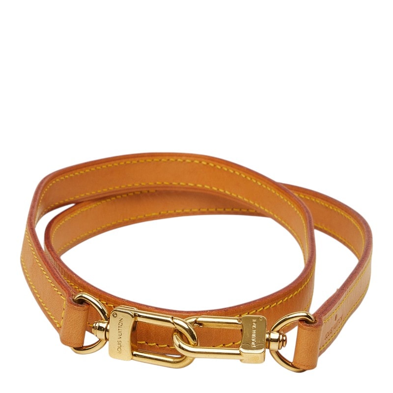 ルイ ヴィトン ショルダーストラップ ベージュ レザー レディース LOUIS VUITTON 中古