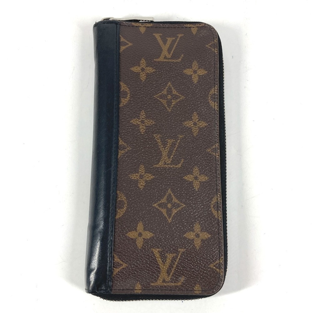 ルイヴィトン LOUIS VUITTON ジッピーウォレットヴェルティカル M60109 モノグラムマカサー ロングウォレット ラウンドファスナー 長財布 モノグラムマカサーキャンバス ブラウン
